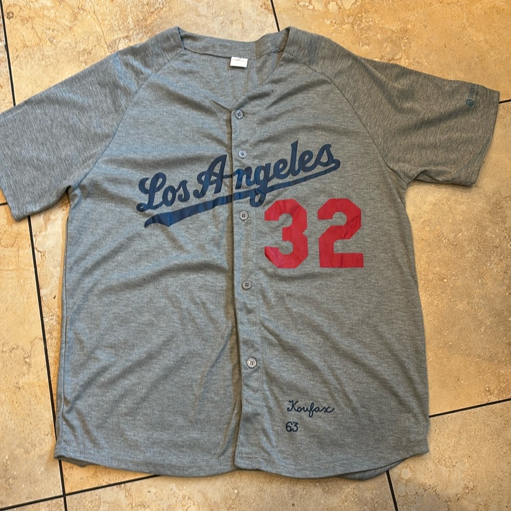 Los Angeles Dodgers # 32 Koufax 63 Bottom Up Size XL
